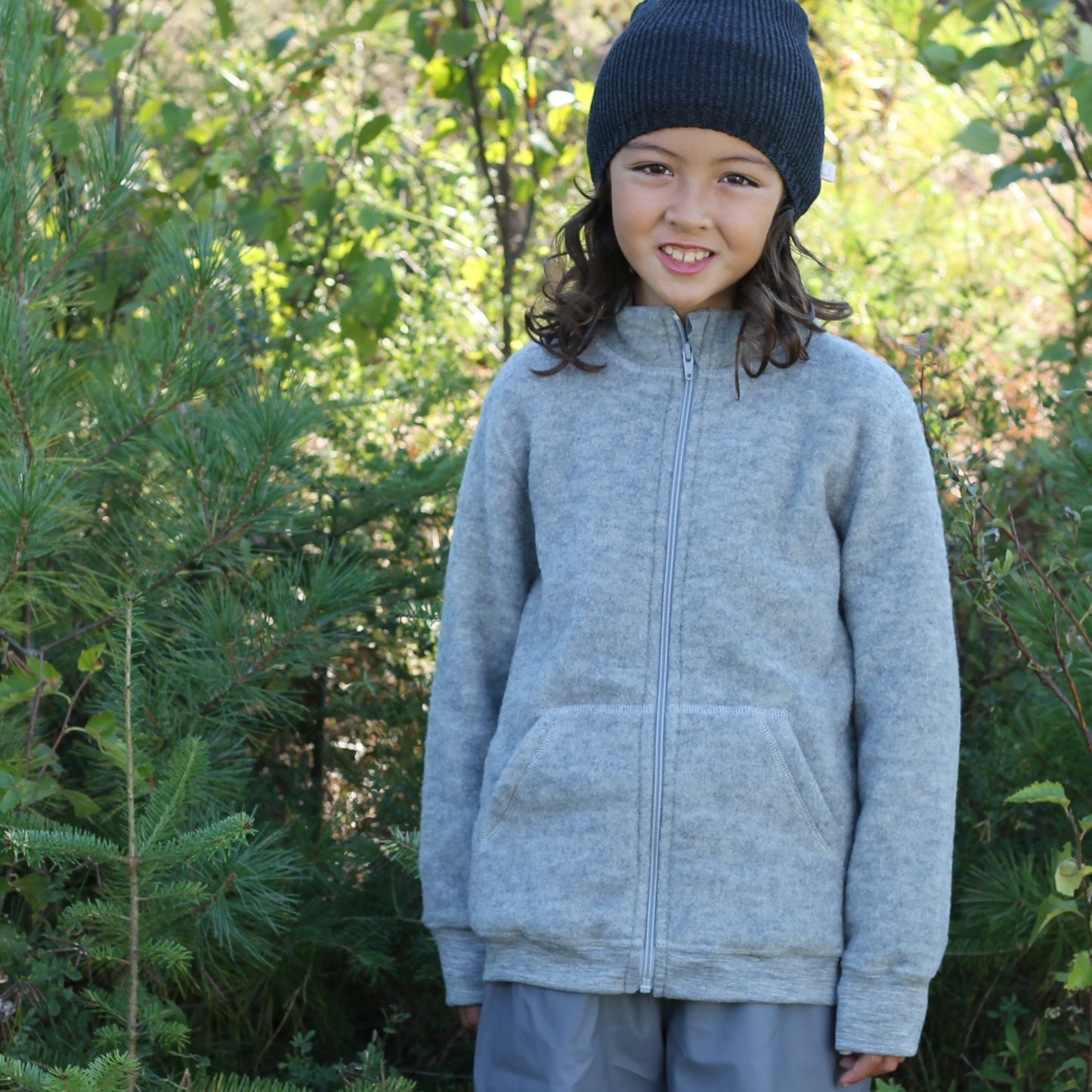 Veste enfant Engel avec fermeture éclair, polaire