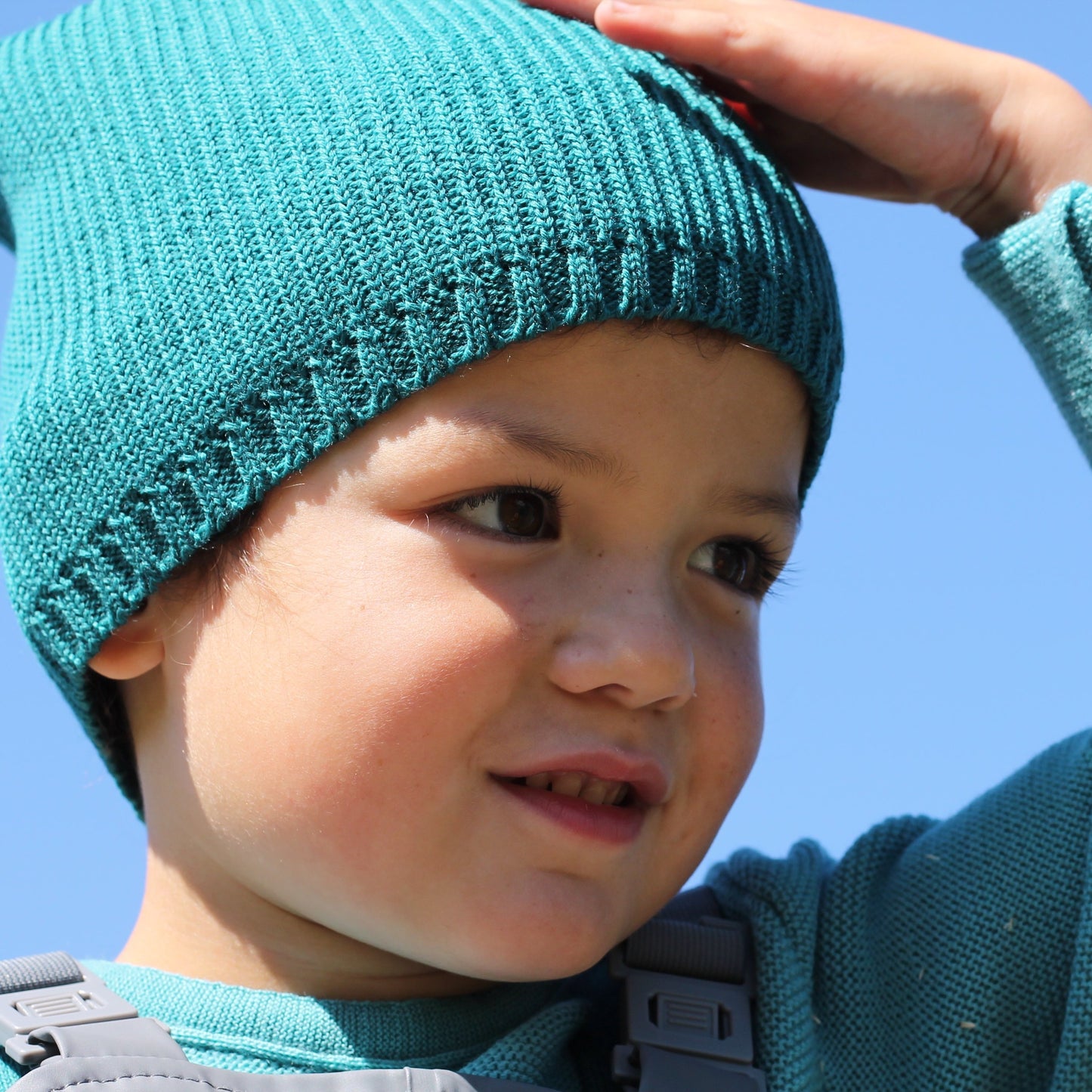 Bonnet tricoté Disana pour tout-petits/enfants/adultes, laine mérinos
