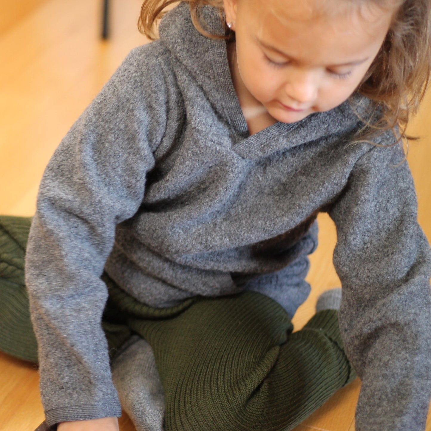 Sweat à capuche enfant Reiff, laine mérinos
