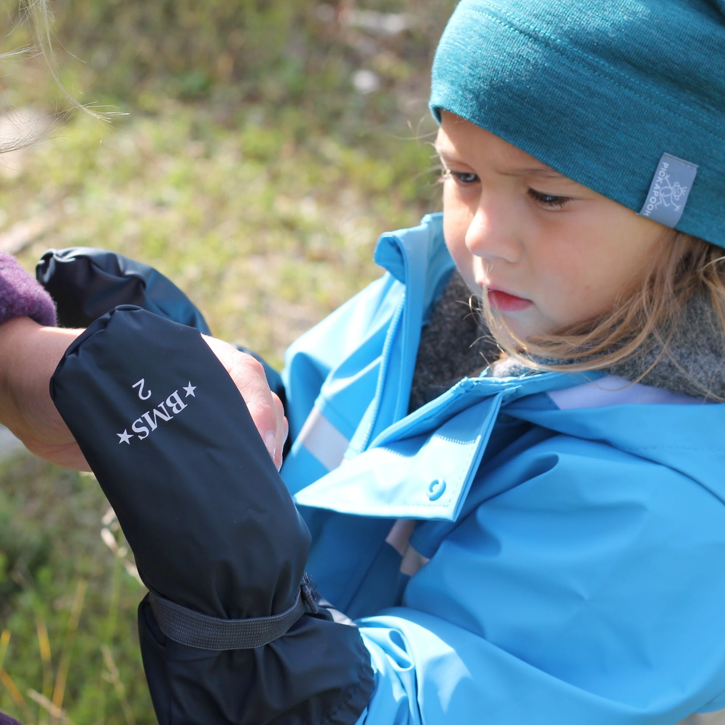 Gants de pluie imperméables pour enfants BMS, doublés de molleton