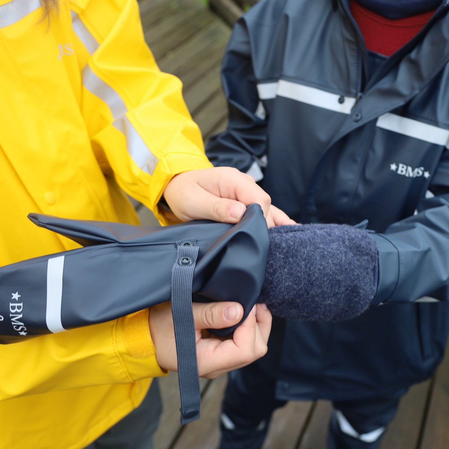Gants de pluie imperméables pour enfants BMS, non doublés
