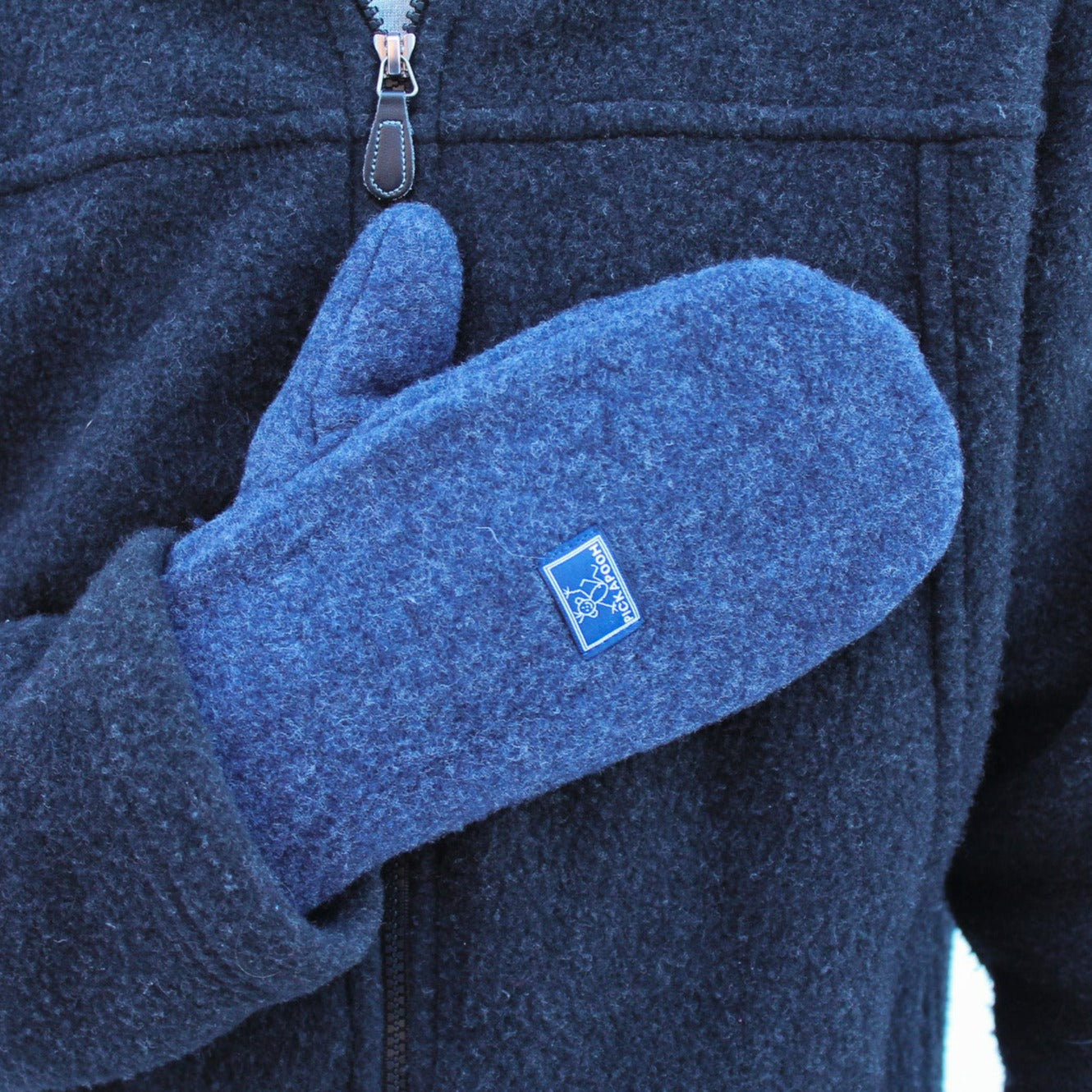 Pickapooh Unisex Mitten, Merino Fleece, Unlined