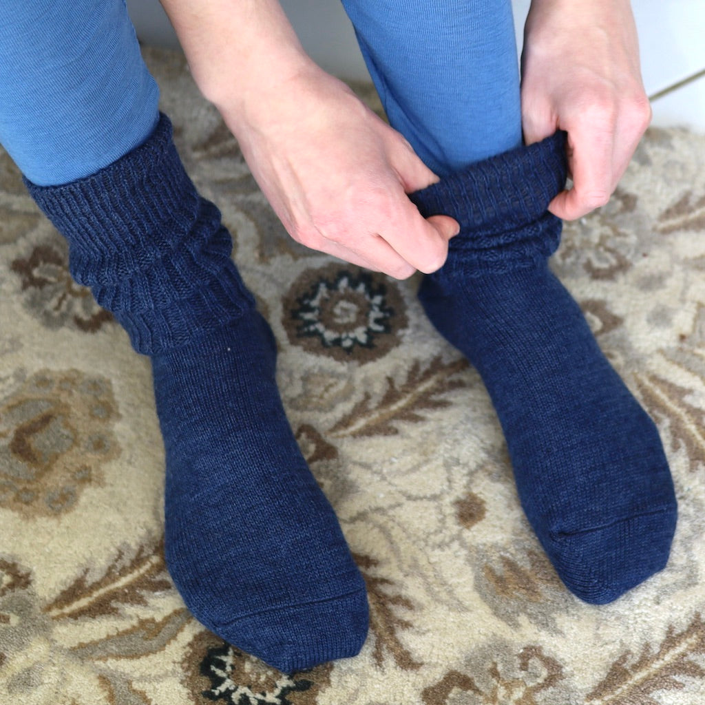 Hirsch Natur Chaussettes mi-lourdes classiques unisexes, laine mérinos