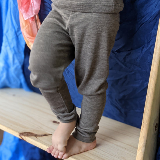 Engel Toddler Leggings, Wool/Silk