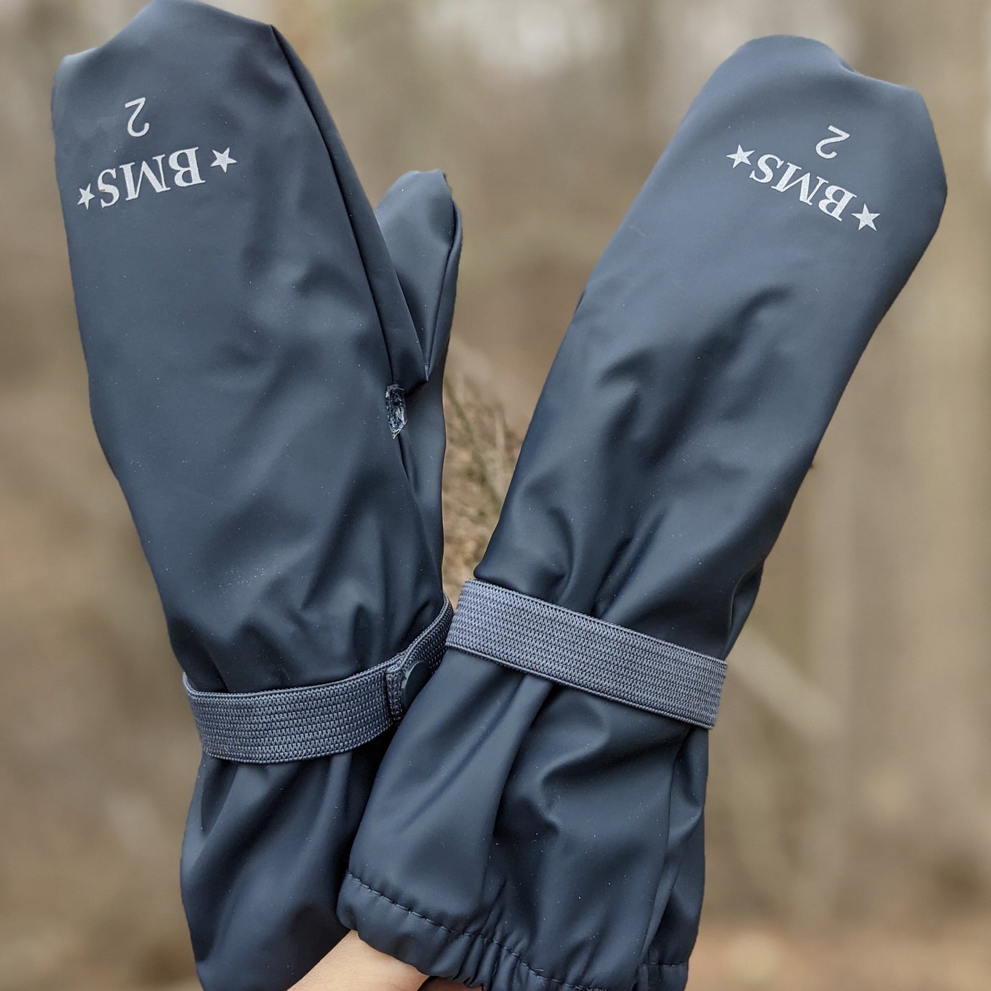 Gants de pluie imperméables pour enfants BMS, doublés de molleton