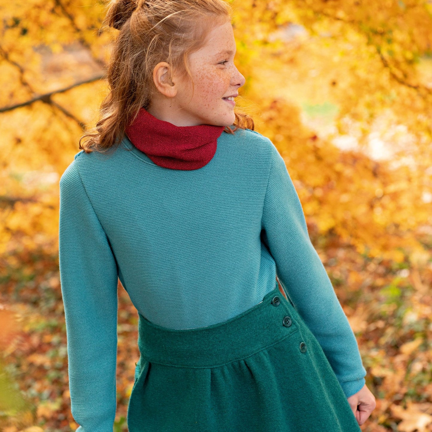 Pull Disana pour enfant, tricot gauche, tricot en laine - Soldes