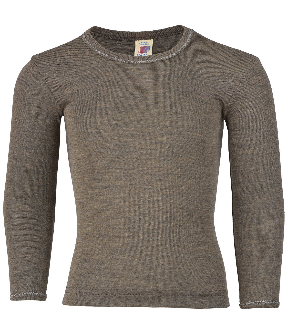 Engel Child Long Sleeve Shirt, Merino Wool/Silk, Solid