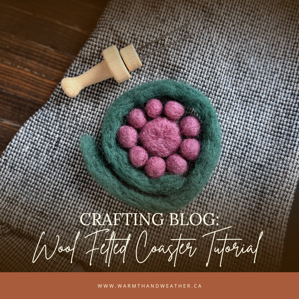 A Little Handmade Project: My Wet Felted Wool Coaster