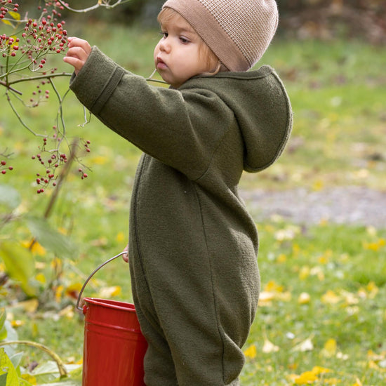 Salopette en laine bouillie pour bébé/jeune enfant Disana avec fermeture éclair : PRÉCOMMANDE