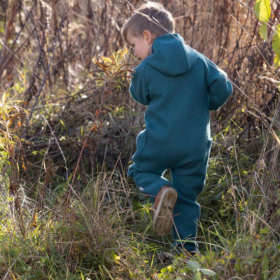 Salopette en laine bouillie pour bébé/jeune enfant Disana avec fermeture éclair : PRÉCOMMANDE