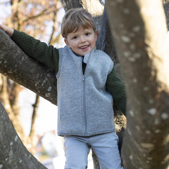 Gilet en laine bouillie pour tout-petits/enfants Disana : PRÉCOMMANDE