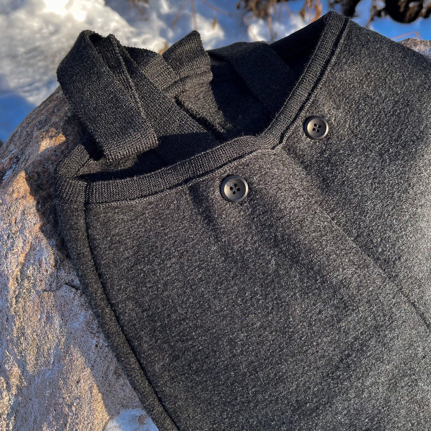 Boiled Wool Jacket – Sahara