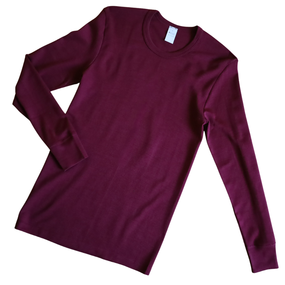 Hocosa Unisex Long Sleeve Shirt, Wool/Silk