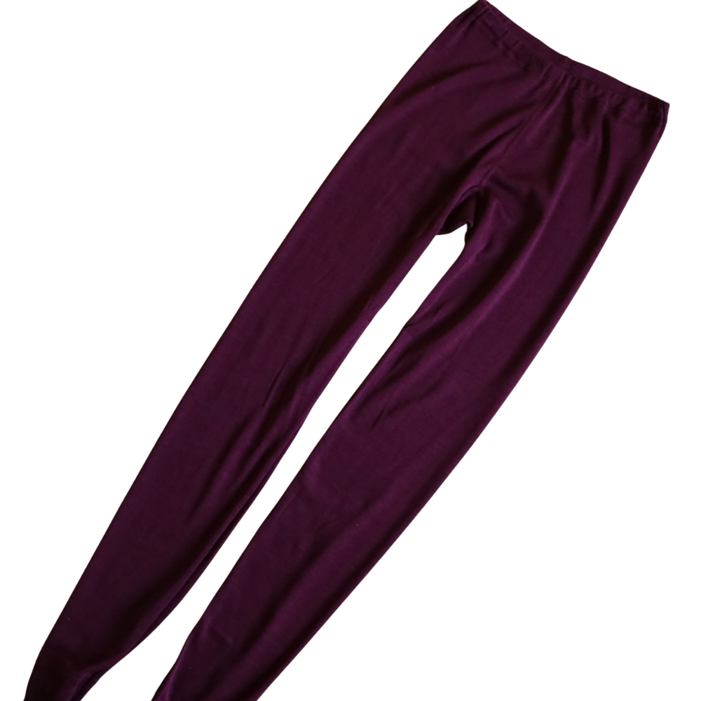 Hocosa Women Legging with Cuff, Wool/Silk