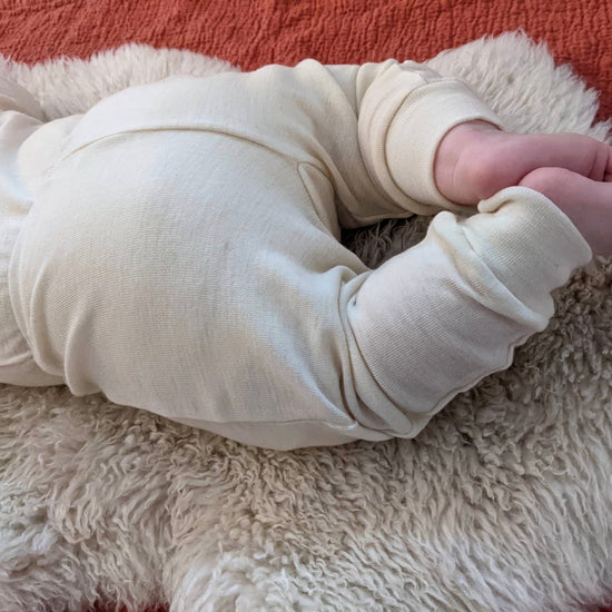 Legging Hocosa bébé/enfant en bas âge avec revers laine/soie