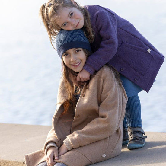 Manteau long en laine bouillie pour tout-petits/enfants Disana : PRÉCOMMANDE
