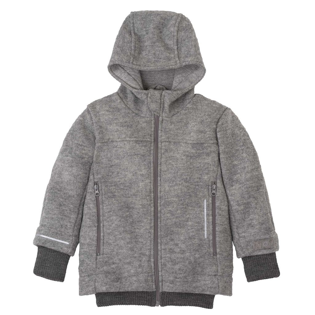 Veste en laine bouillie pour tout-petits/enfants Disana avec fermeture éclair : PRÉCOMMANDE