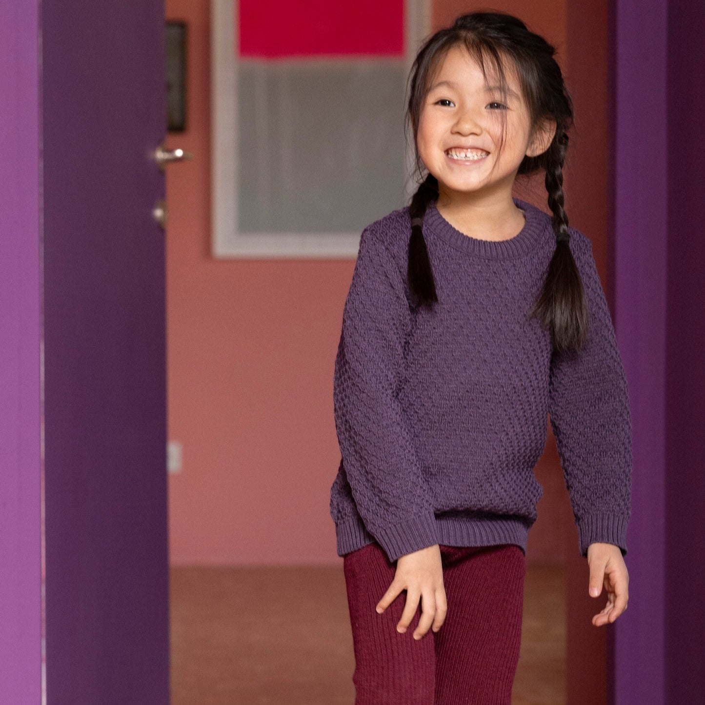 Disana Toddler/Child Aran Sweater, Merino Wool Knit: PRE-ORDER