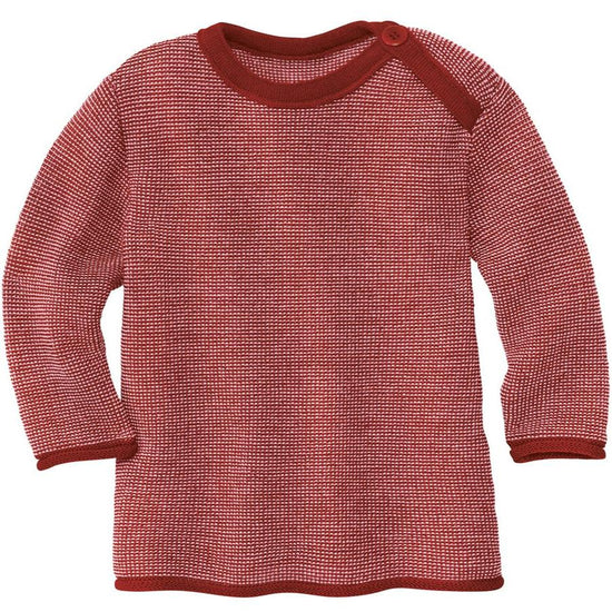 Disana Baby/Toddler Melange Pull avec bouton, Laine Tricotée