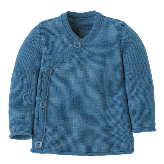 Disana Baby Sweater with Button Closure, Merino Wool Knit: PRE-ORDER