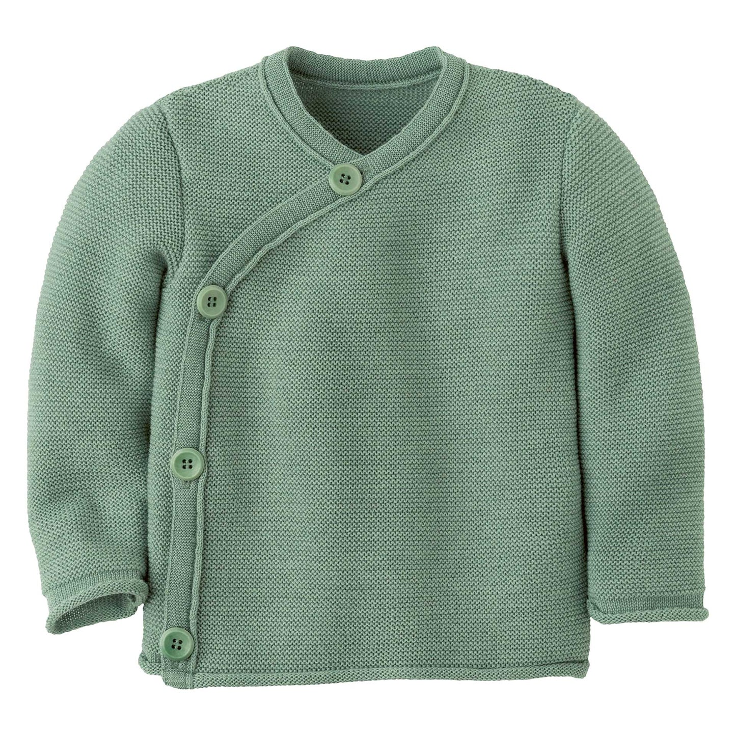 Disana Baby Sweater with Button Closure, Merino Wool Knit: PRE-ORDER