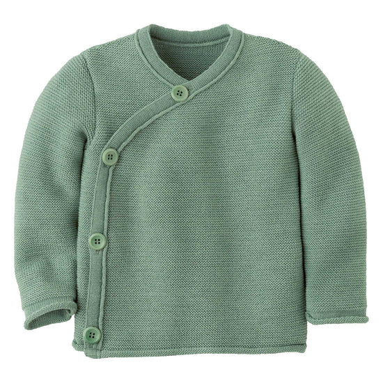 Disana Baby Sweater with Button Closure, Merino Wool Knit: PRE-ORDER