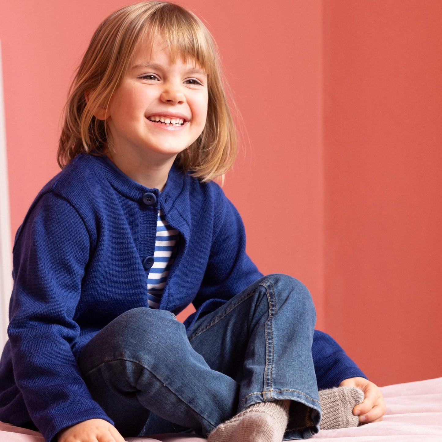 Disana Toddler/Child Cardigan, Merino Wool Knit: PRE-ORDER
