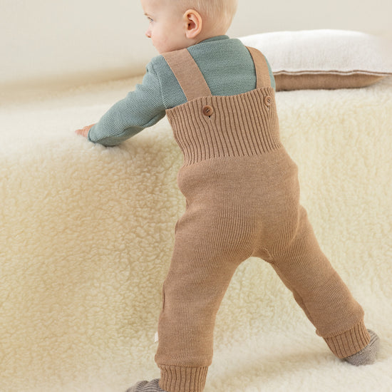 Disana Baby/Toddler Pants with Straps, Knitted Merino: PRE-ORDER