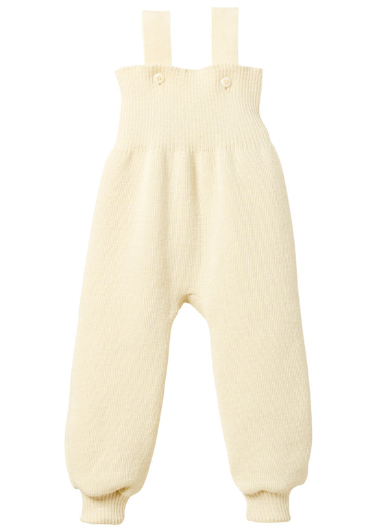 Disana Baby/Toddler Pants with Straps, Knitted Merino