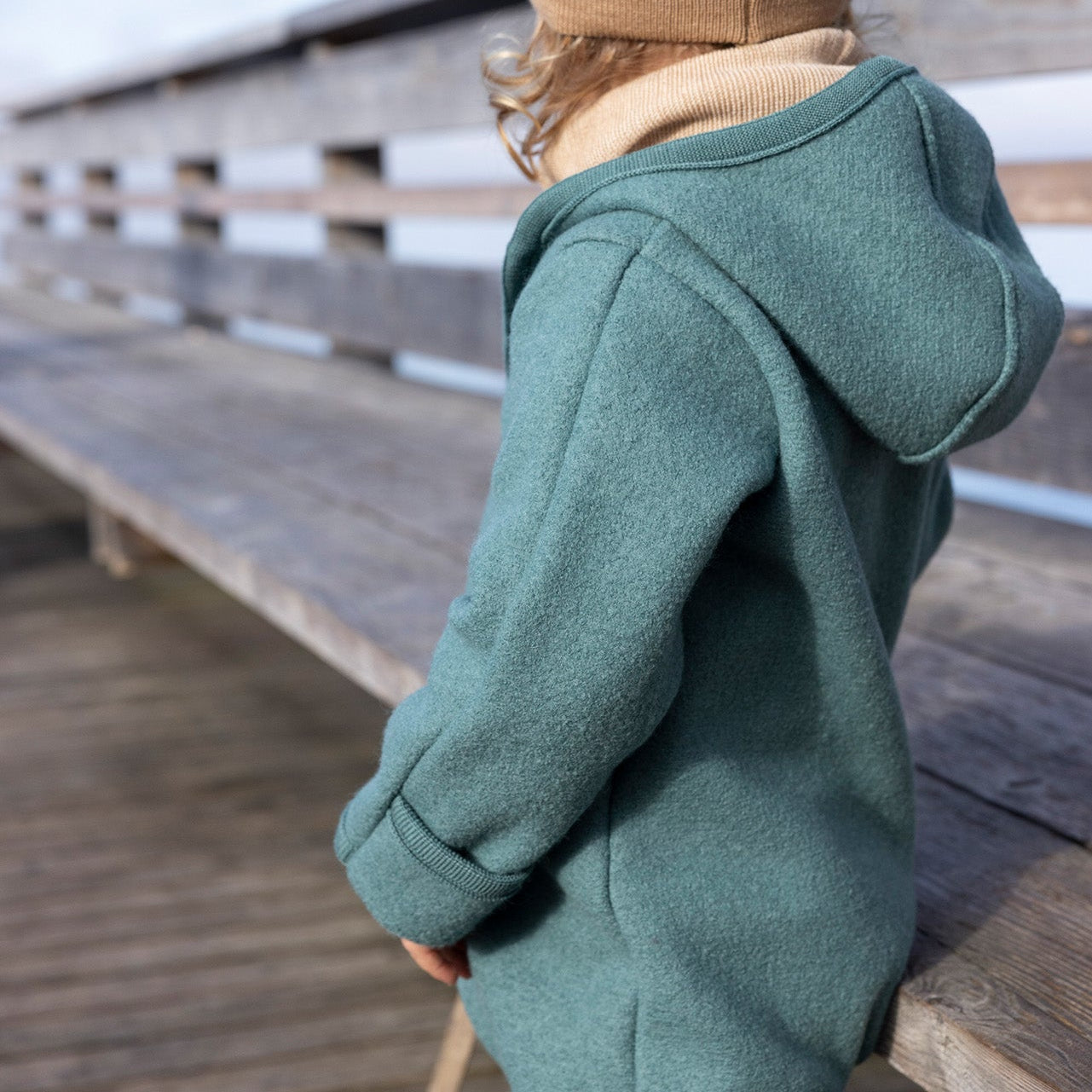 Disana Baby/Toddler Overall with Buttons, Boiled Wool: PRE-ORDER