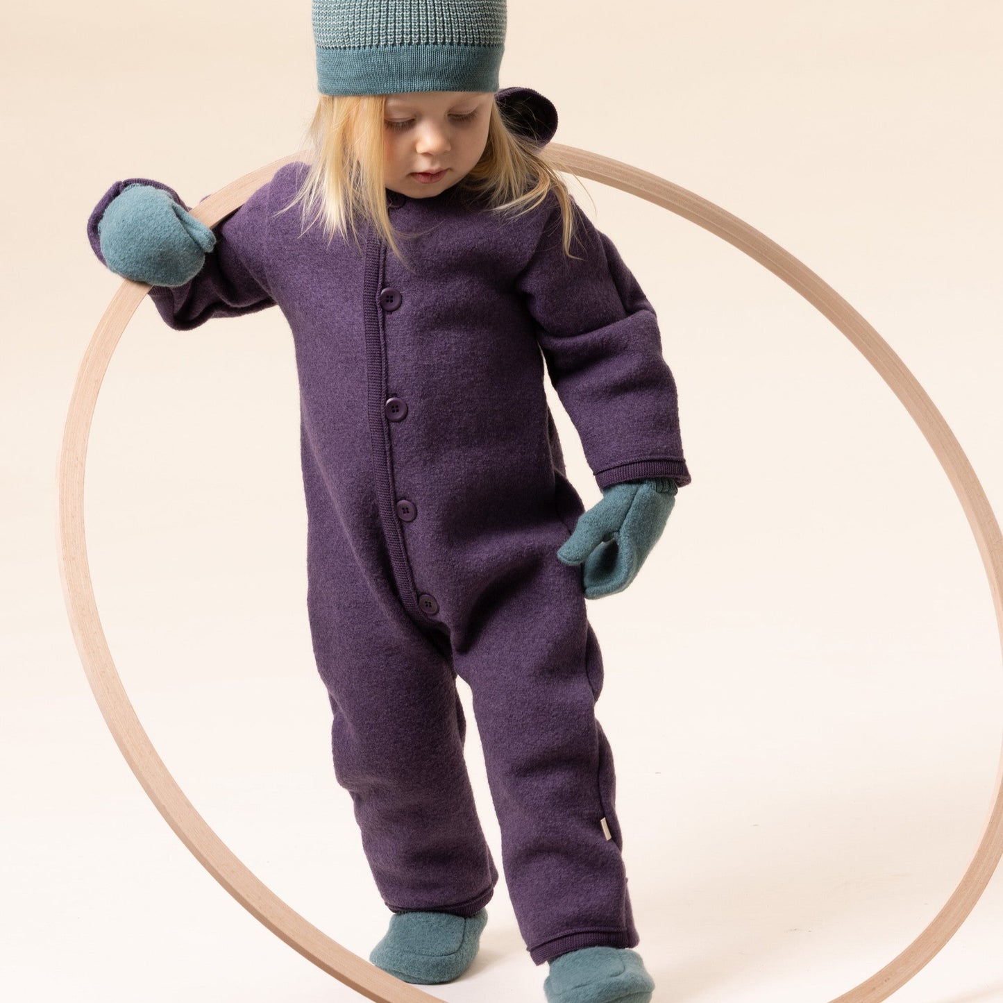 Disana Baby/Toddler Overall with Buttons, Boiled Wool: PRE-ORDER