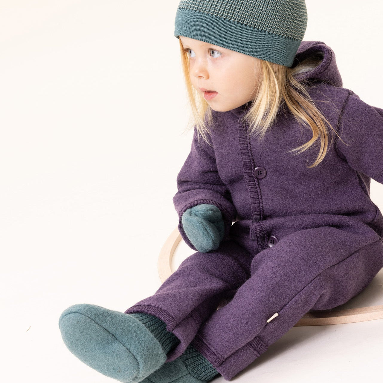 Disana Baby/Toddler Overall with Buttons, Boiled Wool: PRE-ORDER