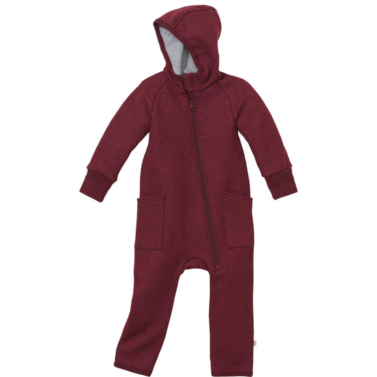 Salopette en laine bouillie pour bébé/jeune enfant Disana avec fermeture éclair : PRÉCOMMANDE