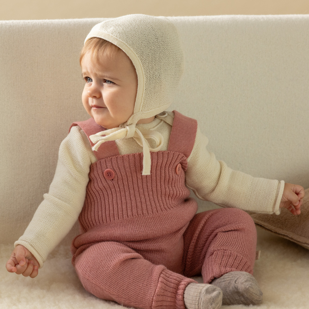 Disana Baby/Toddler Pants with Straps, Knitted Merino