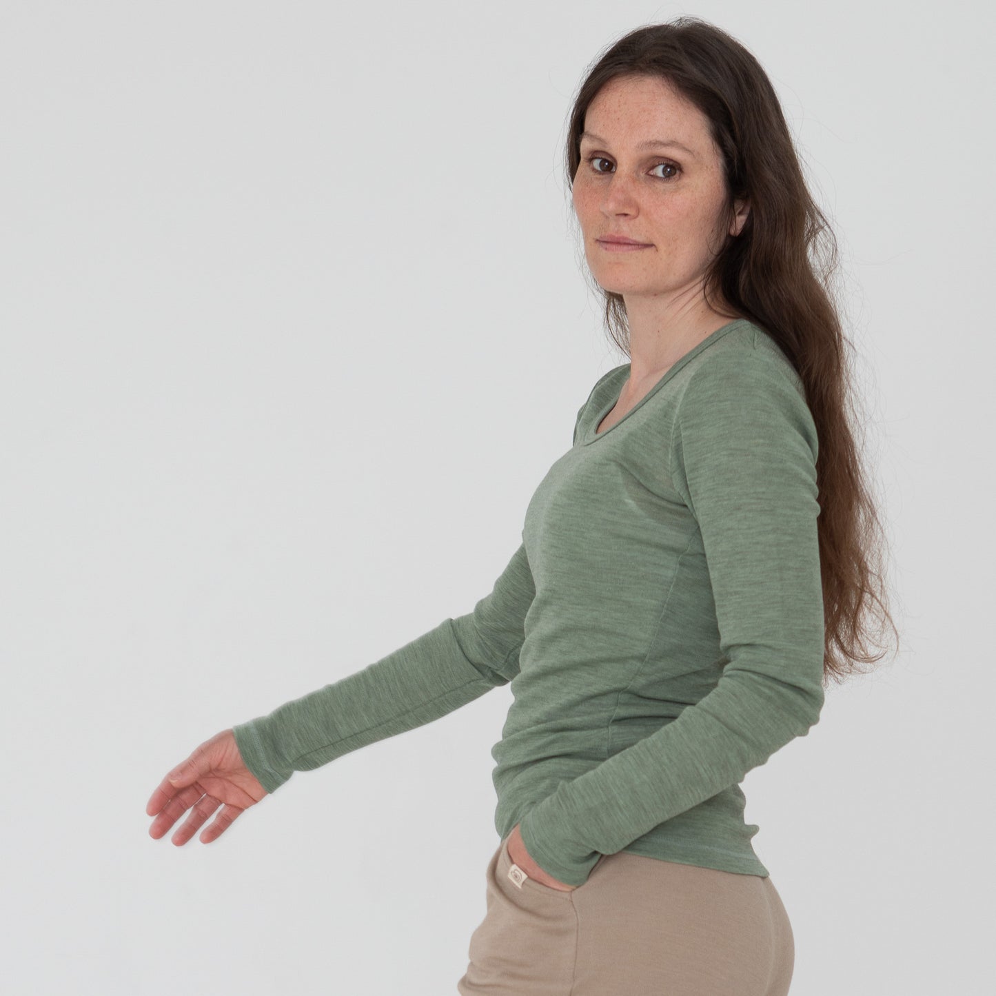 Engel Women Merino Wool, Long Sleeve Shirt