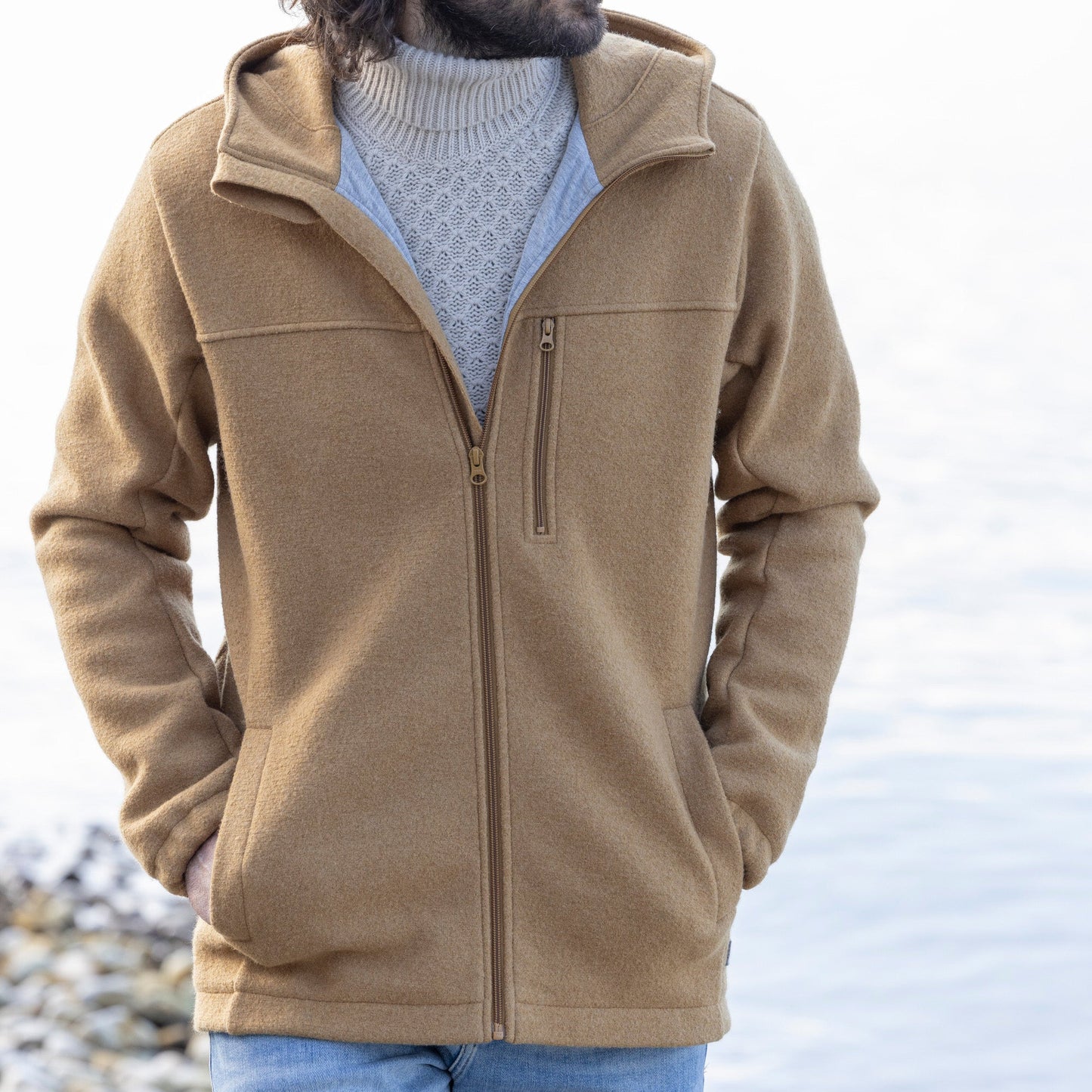 Veste en laine bouillie pour homme Disana : PRÉCOMMANDE