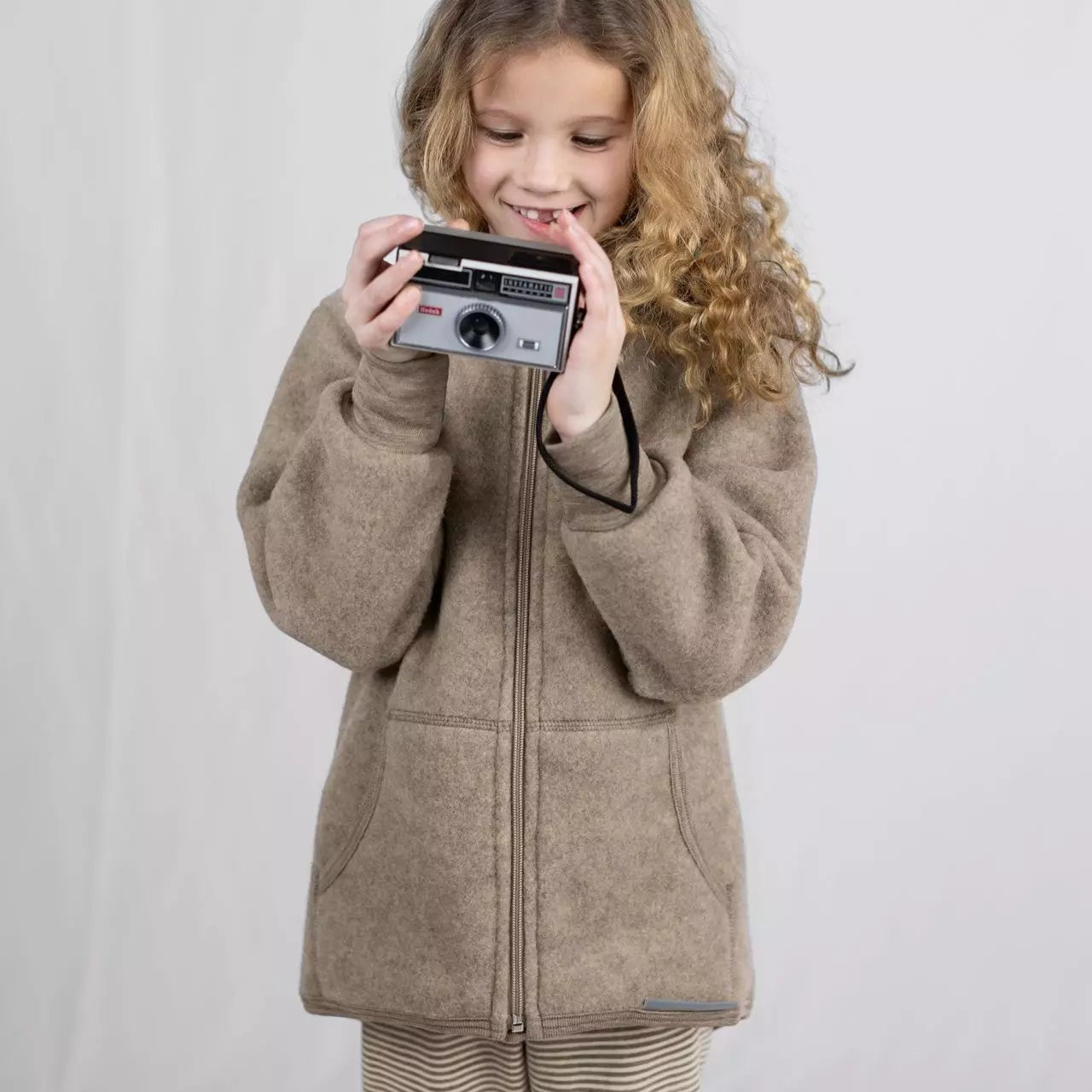 Engel Child Hooded Jacket, Wool Fleece: PRE-ORDER