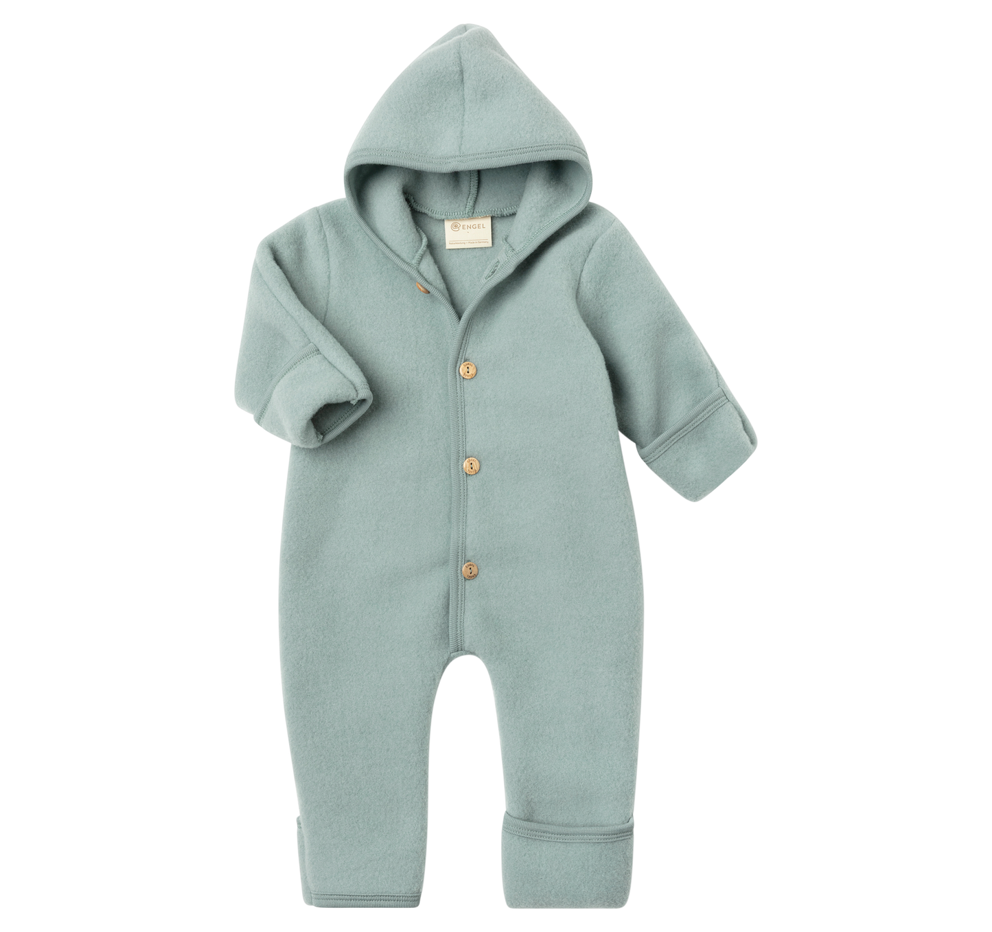Salopette pour bébé/jeune enfant Engel avec boutons, polaire en laine : PRÉCOMMANDE