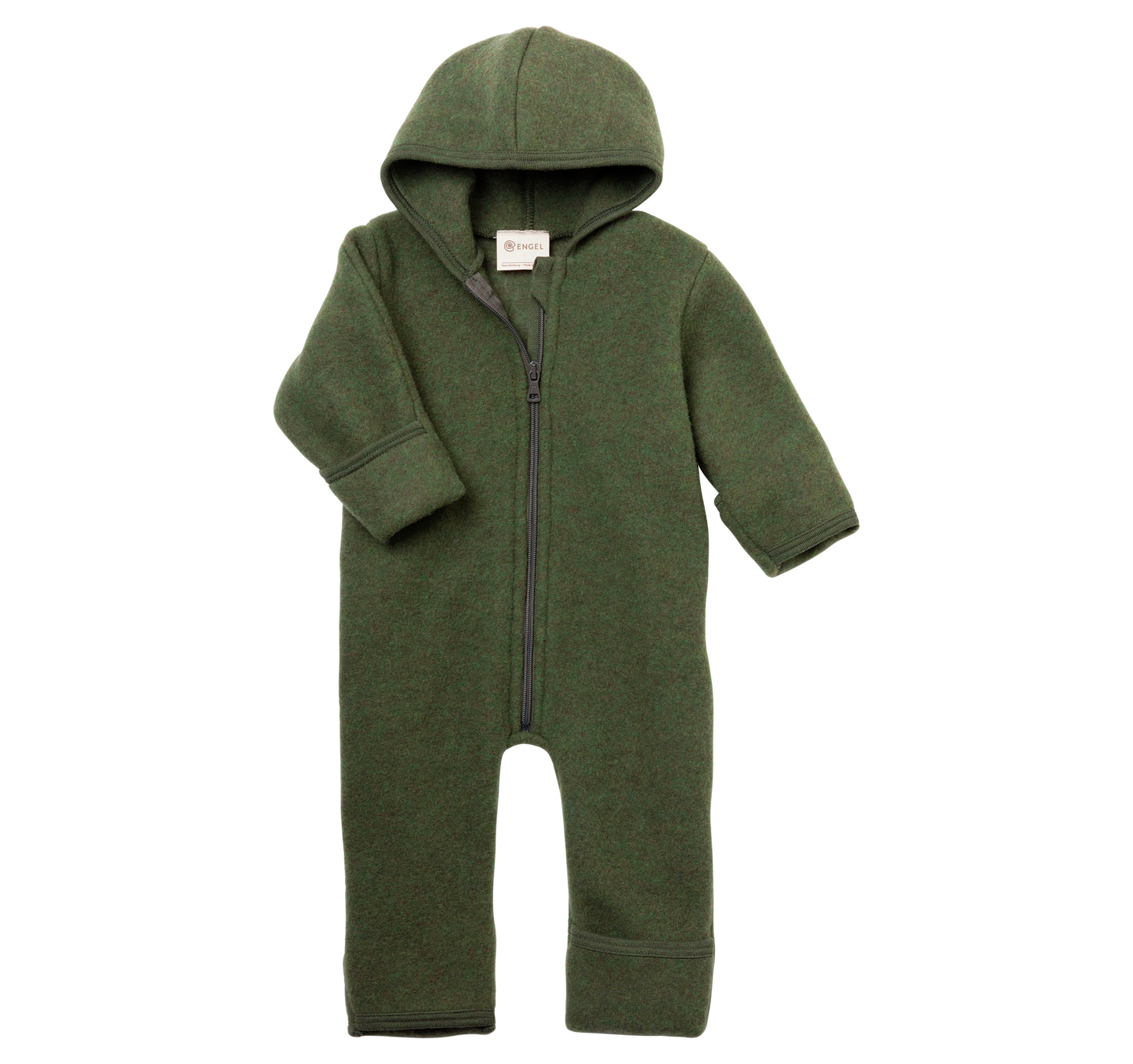 Salopette pour bébé/jeune enfant Engel avec boutons, polaire en laine : PRÉCOMMANDE
