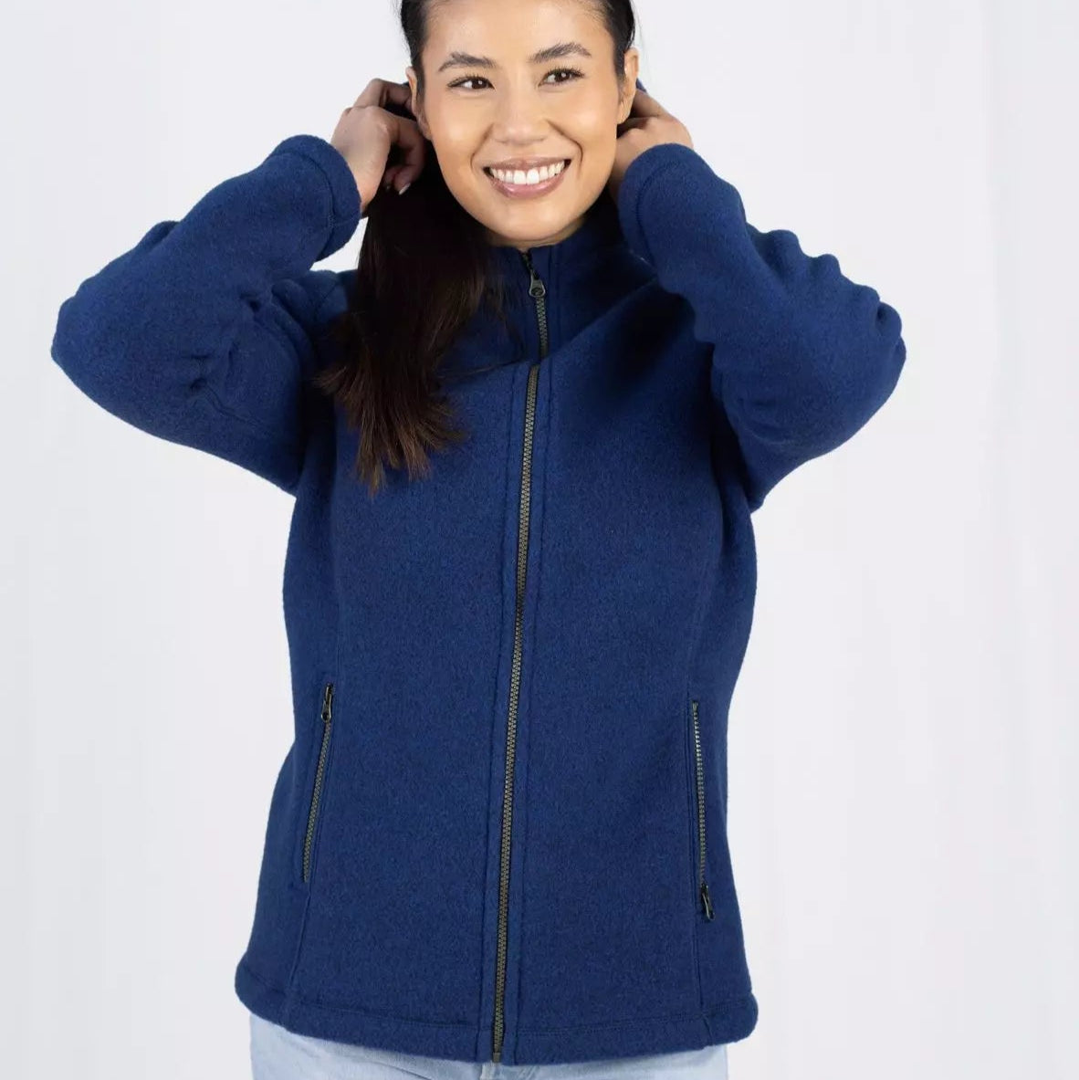 Veste ajustée pour femme Engel, polaire en laine mérinos : PRÉCOMMANDE