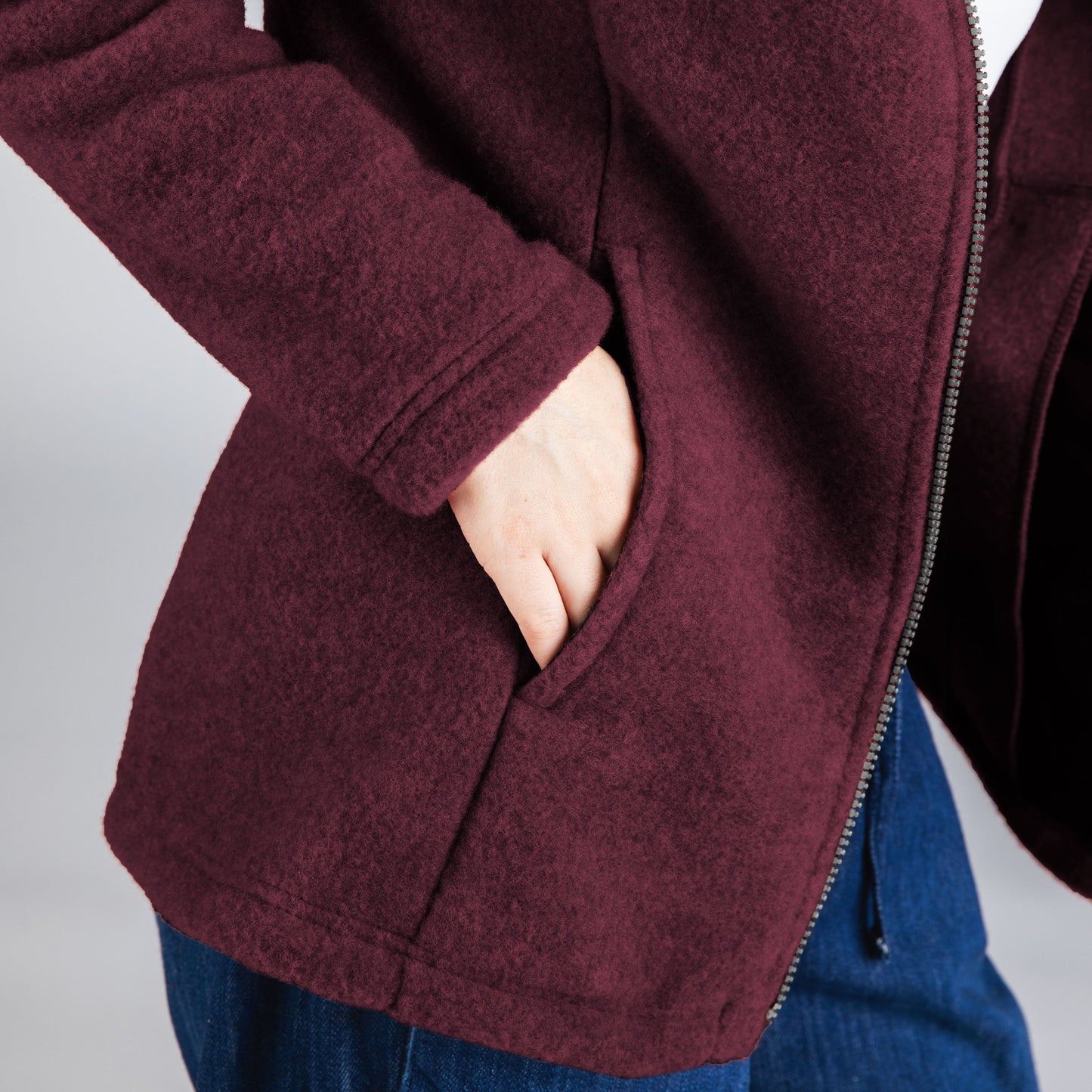 Veste ajustée pour femme Engel, polaire en laine mérinos : PRÉCOMMANDE