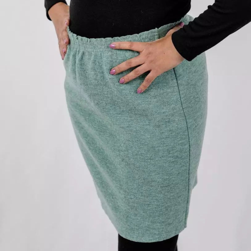 Jupe en laine bouillie pour femme Engel : PRÉCOMMANDE