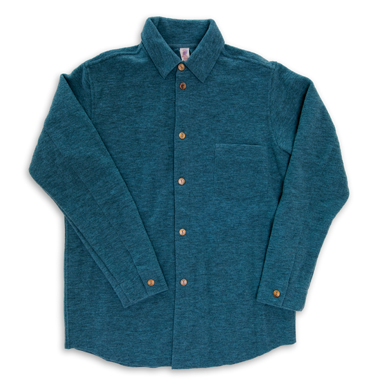 Chemise boutonnée unisexe Engel, laine bouillie : PRÉCOMMANDE