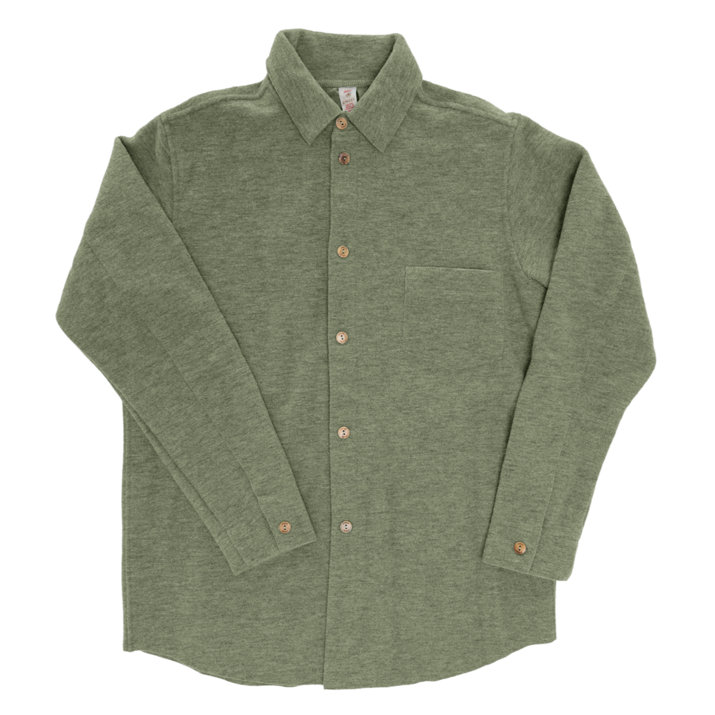 Chemise boutonnée unisexe Engel, laine bouillie : PRÉCOMMANDE