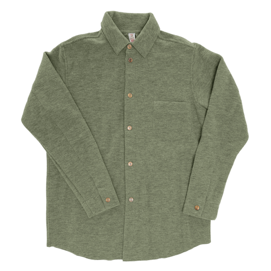 Chemise boutonnée unisexe Engel, laine bouillie : PRÉCOMMANDE