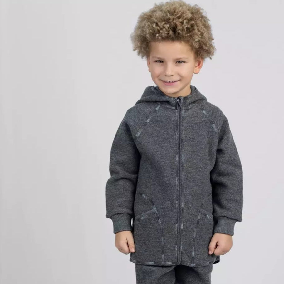 Veste Engel pour tout-petit/enfant, laine bouillie : PRÉCOMMANDE