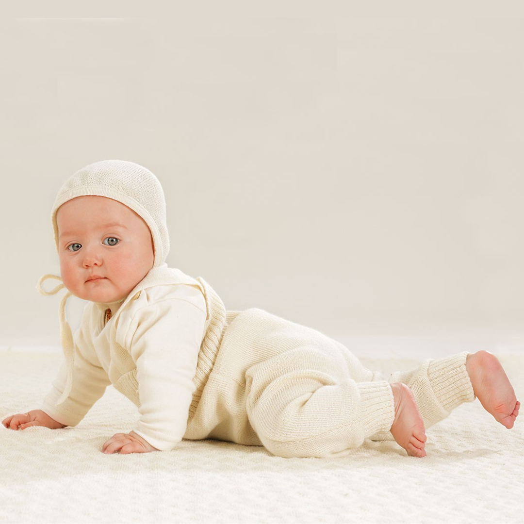 Disana Baby/Toddler Pants with Straps, Knitted Merino
