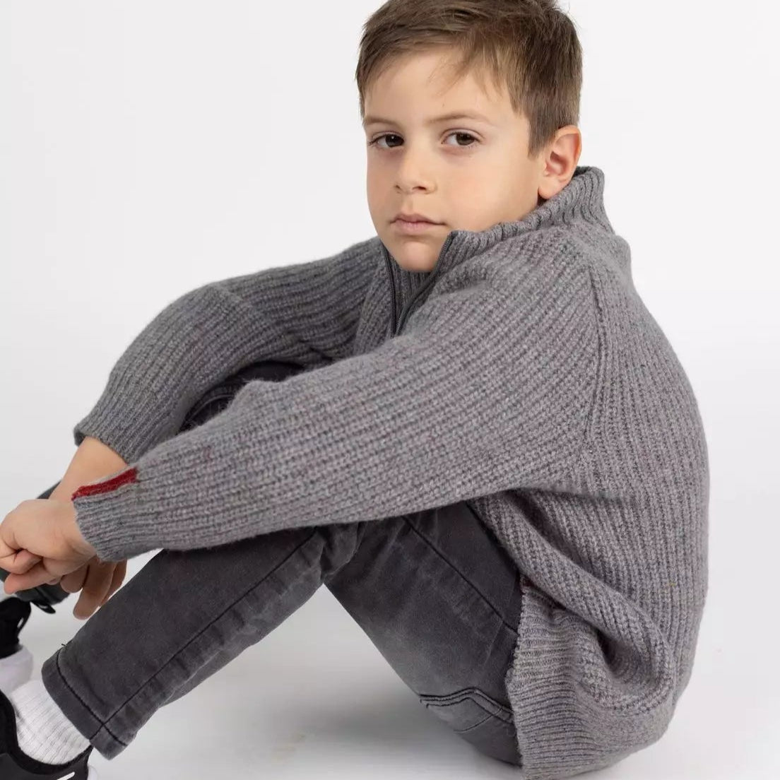 Engel Child Half-Zip Reborn Knit Sweater: PRE-ORDER Discontinued