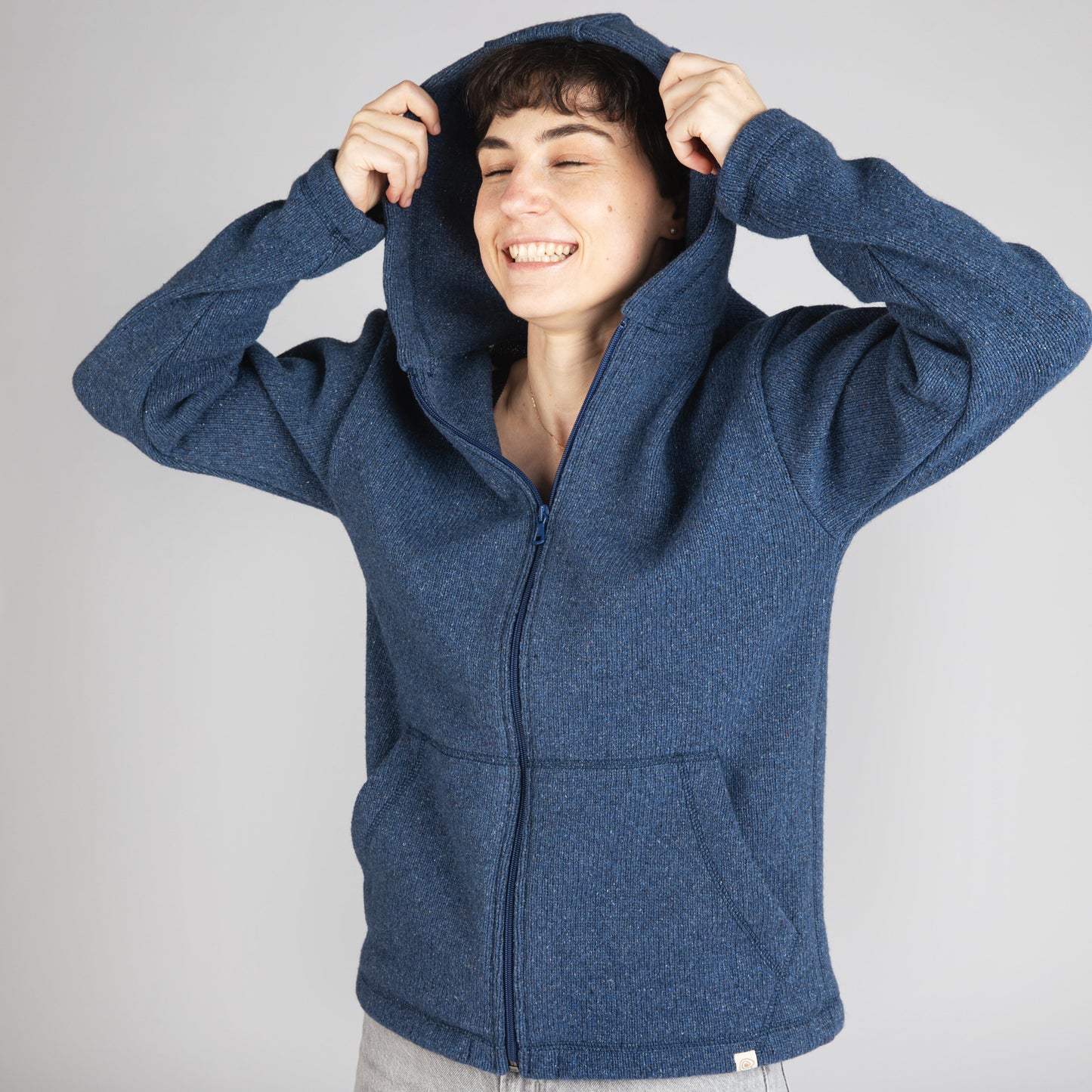 Engel Women's Hooded Reborn Knit Sweater with Zip: PRE-ORDER