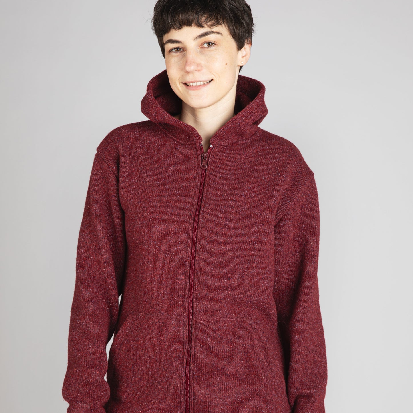 Engel Women's Hooded Reborn Knit Sweater with Zip: PRE-ORDER